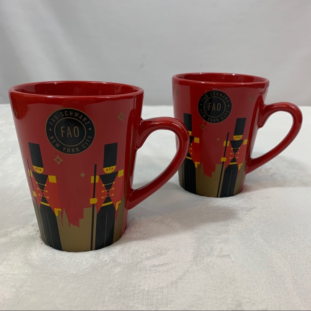 FAO Schwarz New York City Nutcracker Mug Set of 2
